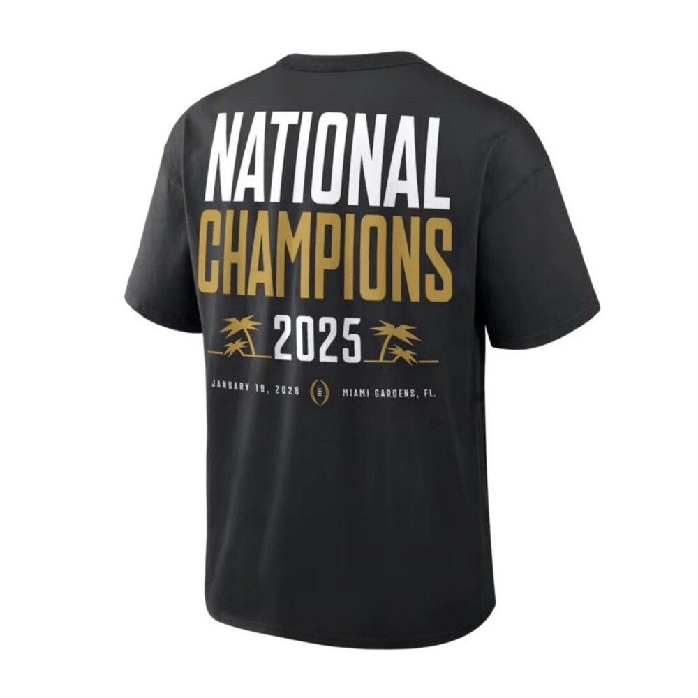 Nike Indiana Hoosiers 2025 National Champions T-Shirt Unisex Size L Multicolor - Picture 3 of 4
